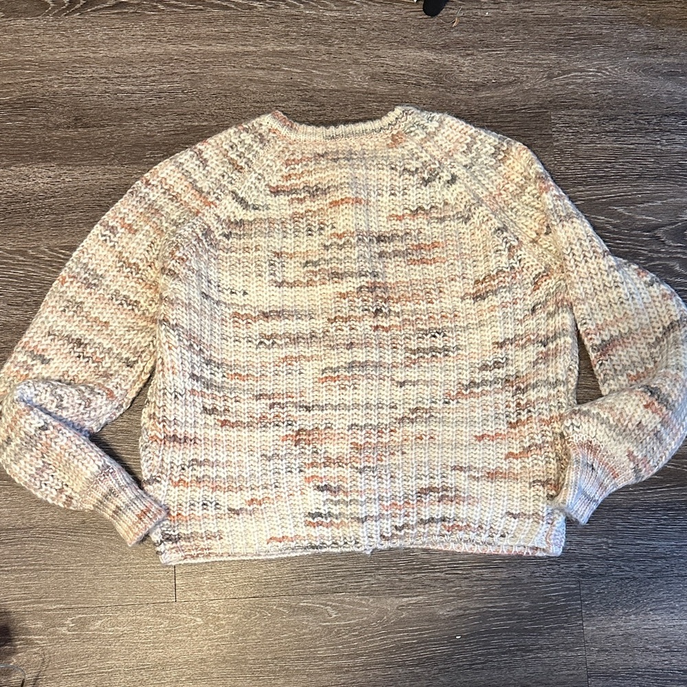 Cream and Pink Knit Cardigan - Picture 6 of 8